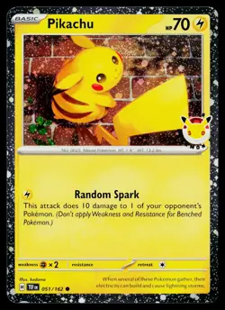 Miscellaneous Cards & Products Pikachu (Pokemon Day 2026) 051/162 Holo NM - Image 1