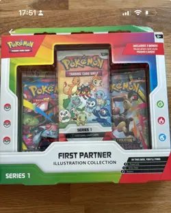 Pokemon TCG First Partner Illustration Collection Series 1 Box 30 Cards Promo - Image 1