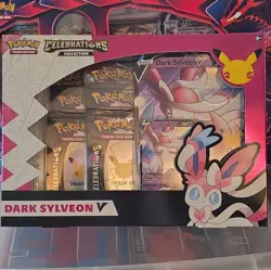 Pokemon TCG Celebrations Dark Sylveon V Collection Box English 11 Cards 2021 - Image 1