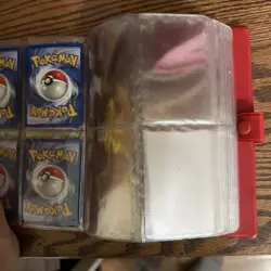 Vintage 1999 Red Pikachu Pokemon Card Binder 4 Pocket 120 Slots - Image 2