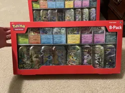 TWO Pokemon Prismatic Evolutions 8 Mini-Tins w/ Promo Cards - Costco Sets - NEW - Image 2