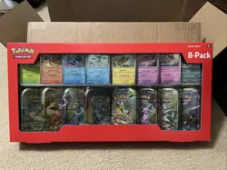 TWO Pokemon Prismatic Evolutions 8 Mini-Tins w/ Promo Cards - Costco Sets - NEW - Image 5