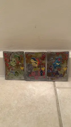 Pokemon TCG Gen 2/Johto Starters Set of 3 Cards Near Mint Condition - Image 1