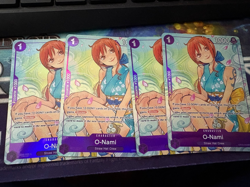 4x O-Nami One Piece CCG - OP05-062 Illustration Box Vol.1 Promo Card - Image 1
