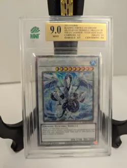 Trishula Dragon of Ice Barrier Blazing Vortex BLVO-EN100 1st Edition SR 9.0 MNT - Image 1