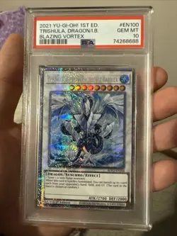 Trishula Dragon Of The Ice Barrier - Starlight Rare - PSA 10 - BLVO-EN100 - Image 1