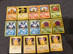 Lot Of 14 Pokemon Base Set 2 Cards 1999-2000 Wizards - Image 1