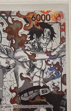 One Piece ST30-001 Alt Art Leader Luffy & Ace Trading Card - Image 5