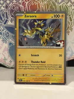 Zeraora Pokemon Prize Pack Series 9 Promo Pokemon Card NM/LP DRI 078/182 - Image 1