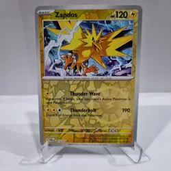 Zapdos Reverse Holo Rare 065/167 Pokemon Card Twilight Masquerade NM 65/167 - Image 1