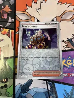 POKEMON BOSS'S ORDERS 172/193 RARE REVERSE HOLOFOIL PALDEA EVOLVED NM CARD - Image 1