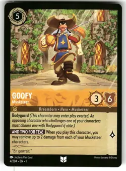 Goofy - Musketeer 12 Promo Disney Lorcana Promo Cards Lorcana Near Mint - Image 1