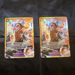 Bandai One Piece Card Game Monkey D. Luffy EB02-061 Holo Parallel x2 EN - Image 1