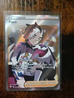 Piers 069/072 Shining Fates NM Full Art Ultra Rare Pokemon Card *LQQK* - Image 1