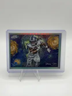 2025 Topps Chrome Cosmic Football Jahmyr Gibbs Stars in the Night STN-15 - Image 1