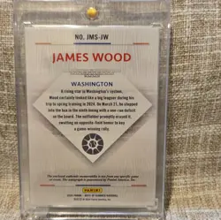Panini 2024 Boys of Summer James Wood RC Auto Patch Jersey Holo Gold /10 Rookie - Image 2