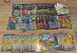Pokemon Jumbo Card Lot (116) Oversized EX V VMAX Charizard Flareon Pikachu LOOK - Image 1