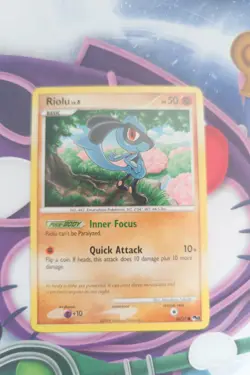 Riolu 16/17 Non Holo Pokemon Trading Card POP Series 8 - Image 1