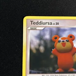 Pokemon TCG Teddiursa 105/123 Mysterious Treasures Non-Holo Card - Image 3