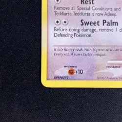 Pokemon TCG Teddiursa 105/123 Mysterious Treasures Non-Holo Card - Image 4
