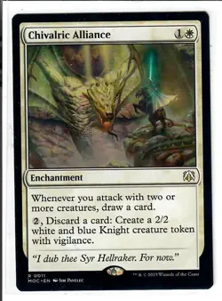 Chivalric Alliance 11 Commander: March of the Machine Magic: The Gathering LP - Image 1