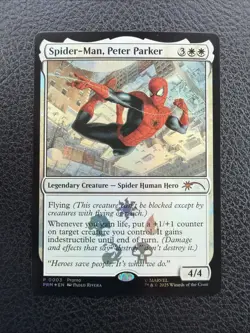 Spider-Man, Peter Parker MTG Marvel Superheroes Promo 0003 Foil - Image 1