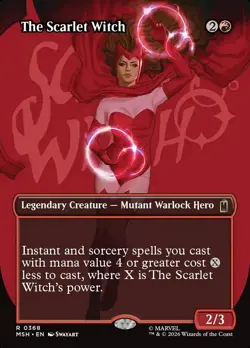 The Scarlet Witch *** Borderless *** - MTG MSH Marvel Super Heroes - NM/MINT - Image 1