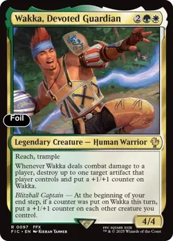 Wakka, Devoted Guardian (Surge Foil) 97 Commander: FINAL FANTASY NM EN - Image 1