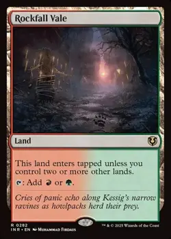FOIL Rockfall Vale - MtG Innistrad Remastered - NM - Image 1