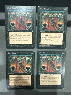 Dark Ritual X4 Ice Age Mtg Heavily Played - Image 1