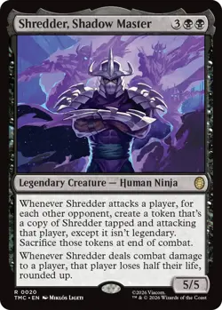 x1 Shredder, Shadow Master R MTG Commander: Teenage Mutant Ninja Turtles M/NM, E - Image 1