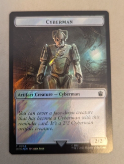 Token - Dalek & Cyberman - MTG - WHO - 0044 & 0056 - Surge FOIL - Image 2