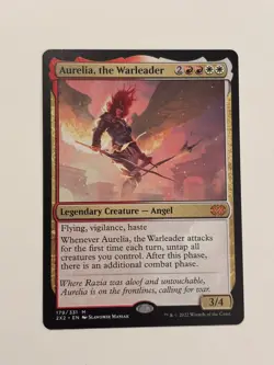 Magic: The Gathering Creature Aurelia, the Warleader Aurelia Mythic Magic Card - Image 1