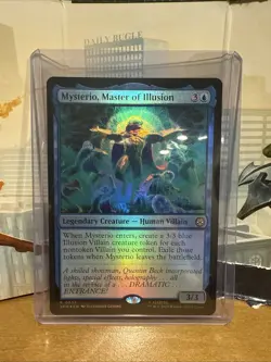 Mysterio, Master of Illusion Magic The Gathering Spider-Man Rare Foil R 0037 NM+ - Image 1