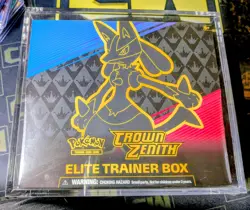 Pokemon TCG Crown Zenith Elite Trainer Box ETB Sealed *with acrylic case* - Image 1
