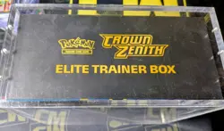 Pokemon TCG Crown Zenith Elite Trainer Box ETB Sealed *with acrylic case* - Image 3