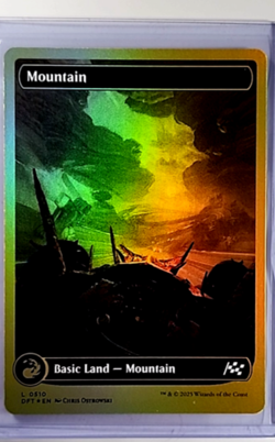 2025 MTG Magic The Gathering DFT Aetherdrift First Place Foil #510 Mountain - Image 1