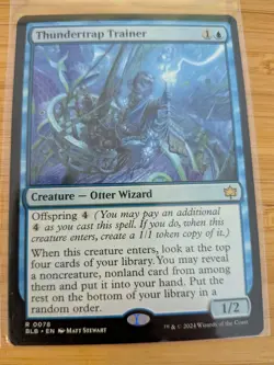 MTG Thundertrap Trainer 0078 Bloomburrow M/NM Free UK P&P - Image 1