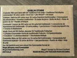 Wizards Secret Lair Commander Goblin Storm 100-Card Foil Deck English 2025 - Image 3