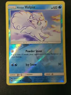 Alolan Vulpix 27/147 Burning Shadows Pokemon Reverse Holo Hp - Image 1