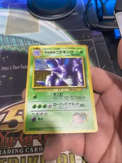 1999 Pokemon Giovanni's Nidoking Japanese Gym 2 Holo #34 NM! - Image 4