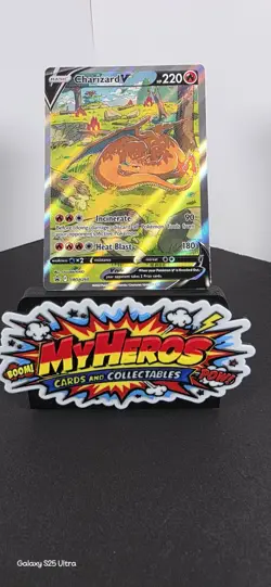 Pokemon Charizard V SWSH260 Full Art Promo SWSH Sword & Shield 220HP Holo - Image 1