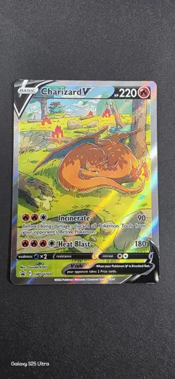 Pokemon Charizard V SWSH260 Full Art Promo SWSH Sword & Shield 220HP Holo - Image 2