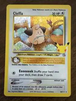 Pokemon Cleffa 20/111 Celebrations: Classic Collection 25th Anniversary Holo - Image 1