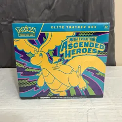 Ascended Heroes Elite Trainer Box, pokemon, ETB, factory sealed, mega evolutions - Image 1