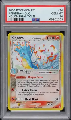 Pokemon Kingdra EX Holon Phantoms Holo Rare #10 PSA 10 Gem Mint - Image 1