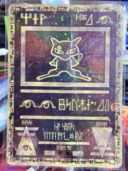 Pokemon TCG Ancient Mew Promo Holo Rare Vintage Damaged Card - Image 1