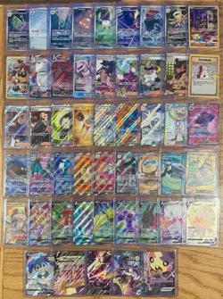 Modern Pokemon TCG 50 Card Lot English - Illustration Rares, Full Art, V , EX NM - Image 1