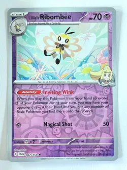 Lillie’s Ribombee 067/159 Reverse Holo Rare Journey Together Pokemon - Near Mint - Image 1