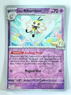 Lillie’s Ribombee 067/159 Reverse Holo Rare Journey Together Pokemon - Near Mint - Image 3